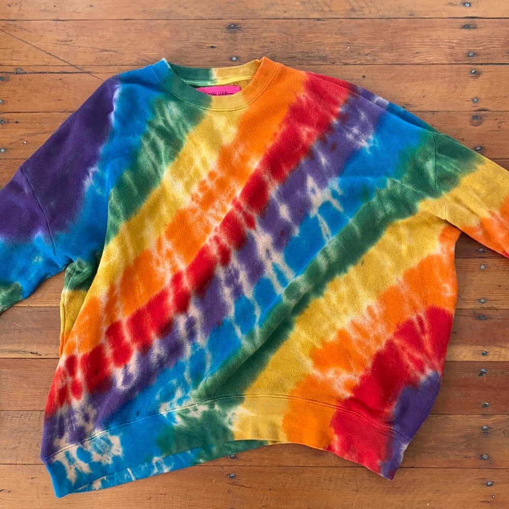 the elder statesman tie dye sweatshirt